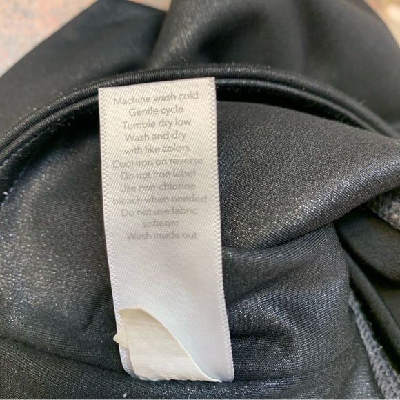 Athleta Elation Ultra High Rise Tight Leggings Black Shimmer Holographic XS - Picture 9 of 10